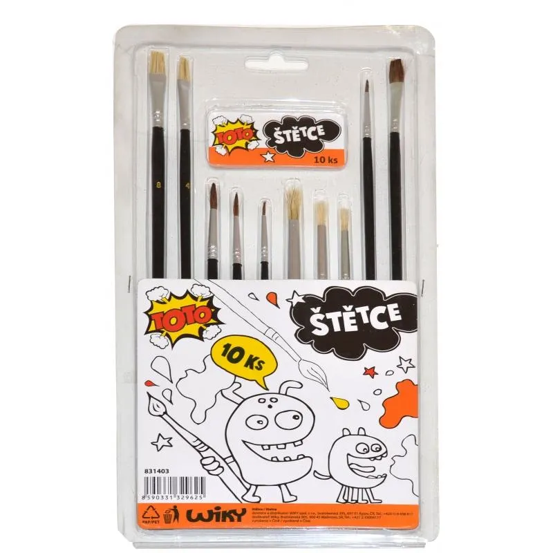 Štětec sada 10 ks
