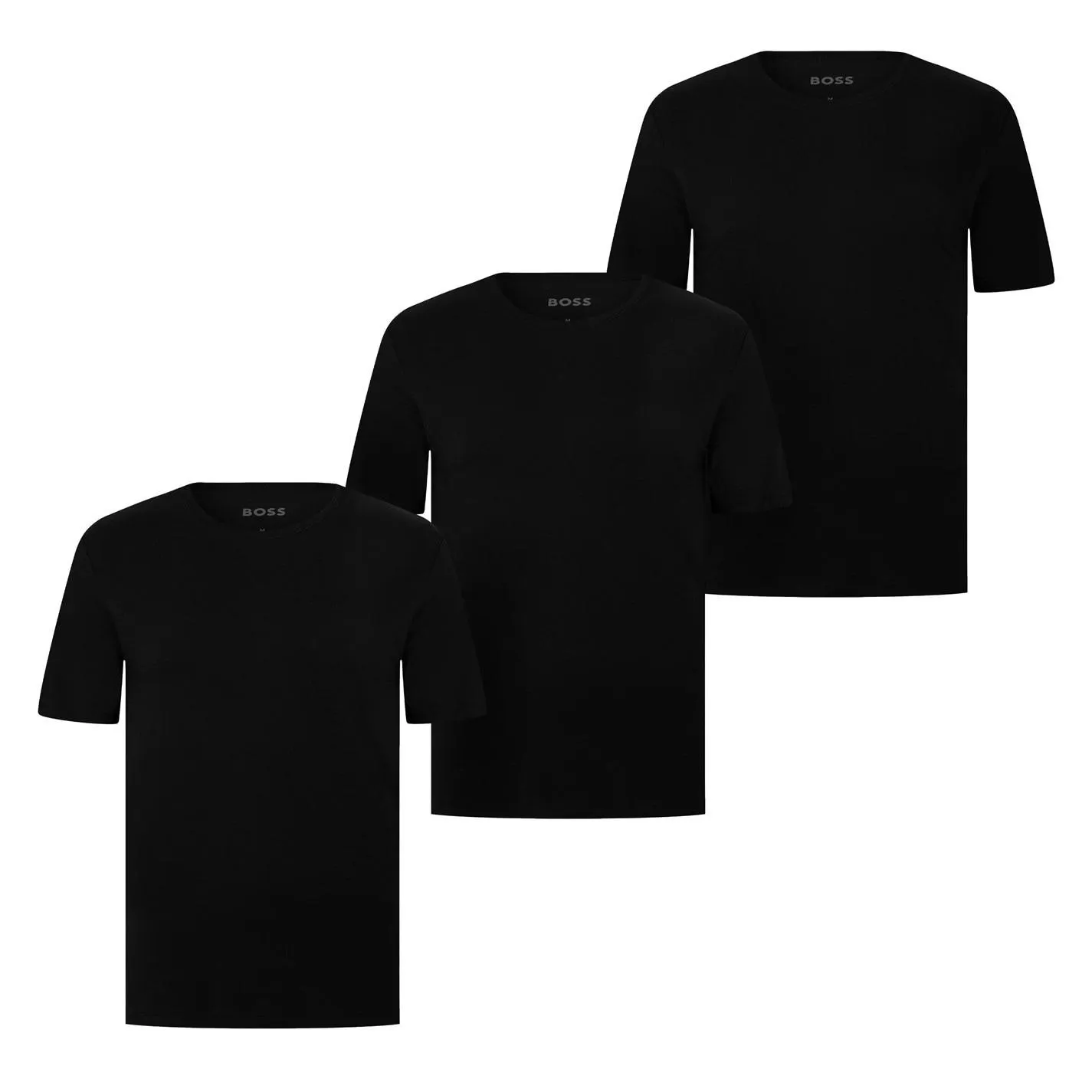 Men's 3 Pack Crew Neck Cotton Short Sleeve T-Shirt