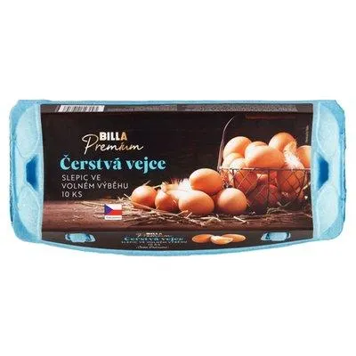 BILLA Premium Čerstvá vejce slepic ve volném výběhu M 10 ks