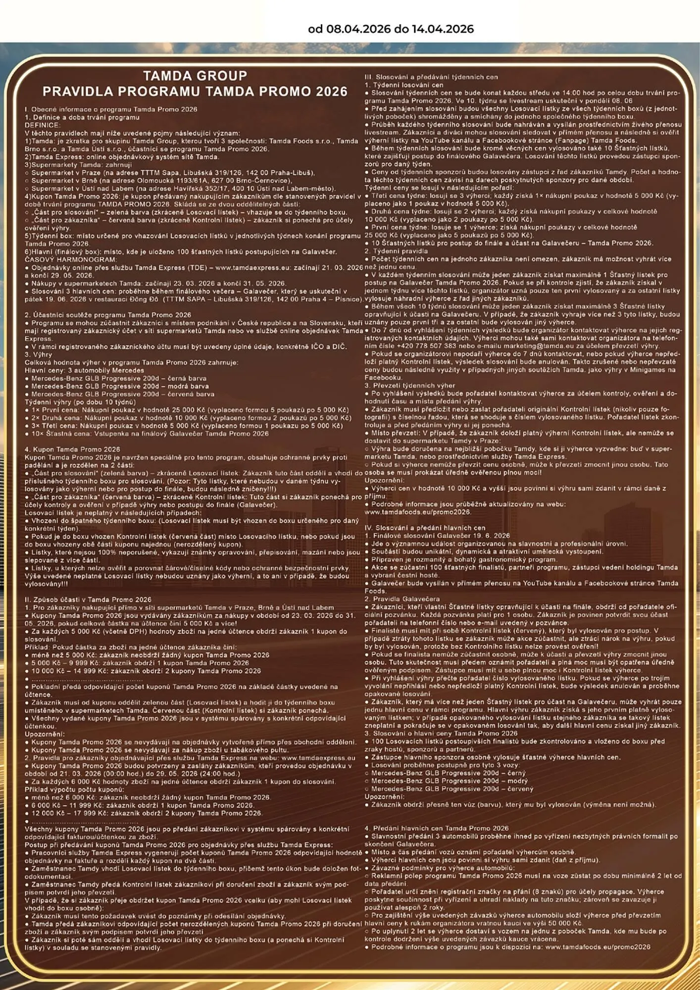 Tamda Foods leták - 8. dubna 14. dubna 2026 - Page 3