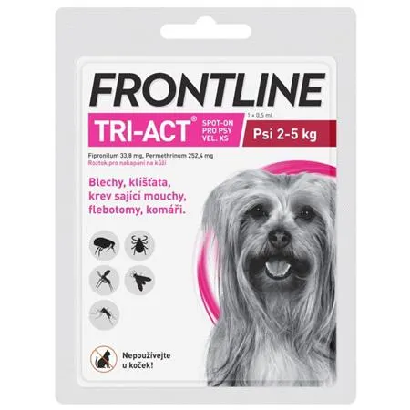 Frontline TRI-ACT spot-on XS pro psy 2-5 kg 1x 0,5 ml