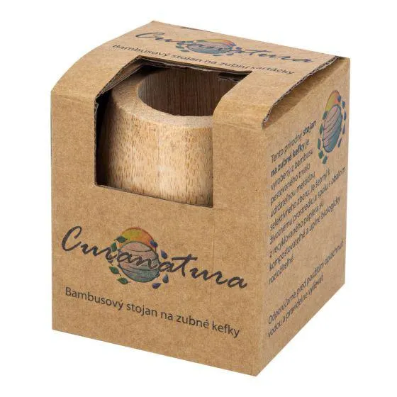 Stojánek na zubní kartáčky bambusový CURANATURA