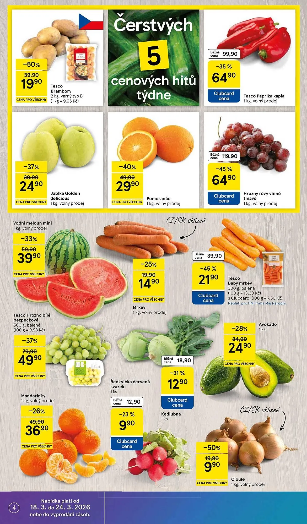 Tesco leták - 18. března 24. března 2026 - Page 4