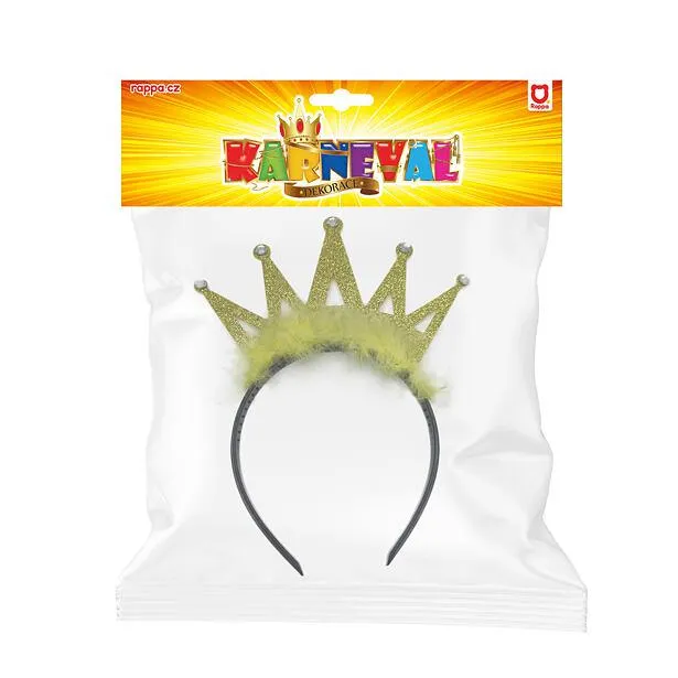 Rappa Čelenka korunka s peřím pro děti