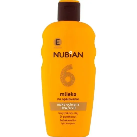 Nubian OF6 Sprej mléko na opalování, 200 ml