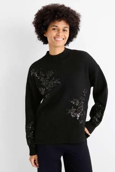 Svetr - s lesklými aplikacemi