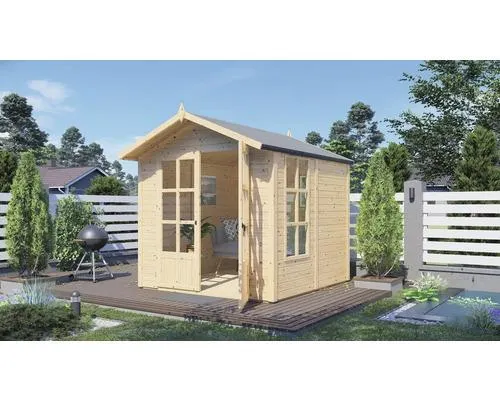 Dřevěný zahradní domek Bertilo Melrose přírodní 202 x 207 cm