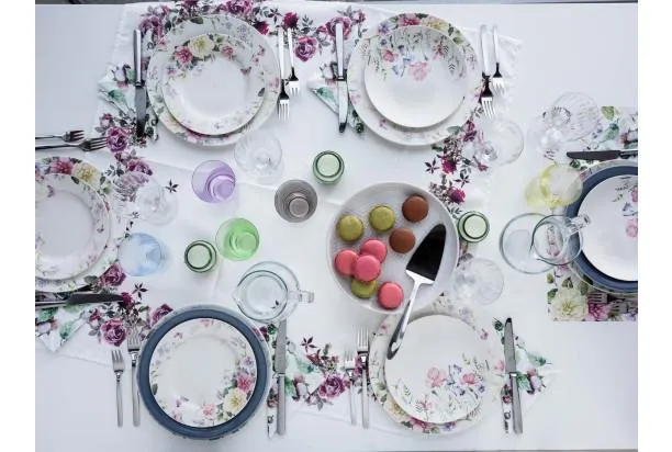 Šálek s podšálkem 7 cm, rozkvetlá louka