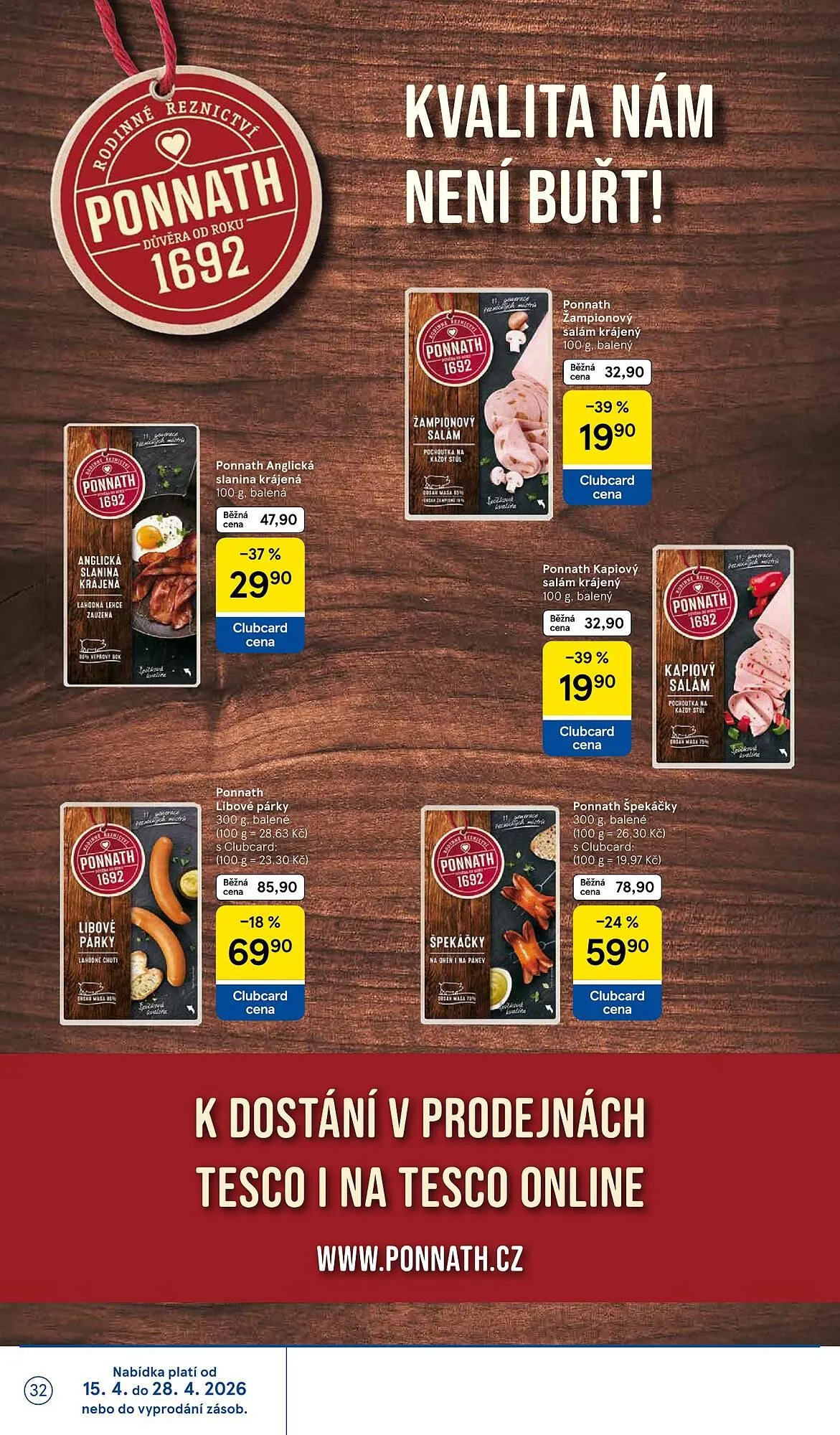 Tesco leták - 15. dubna 21. dubna 2026 - Page 32