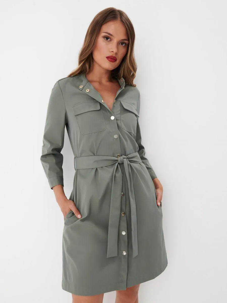 Rochie mini tip cămașă