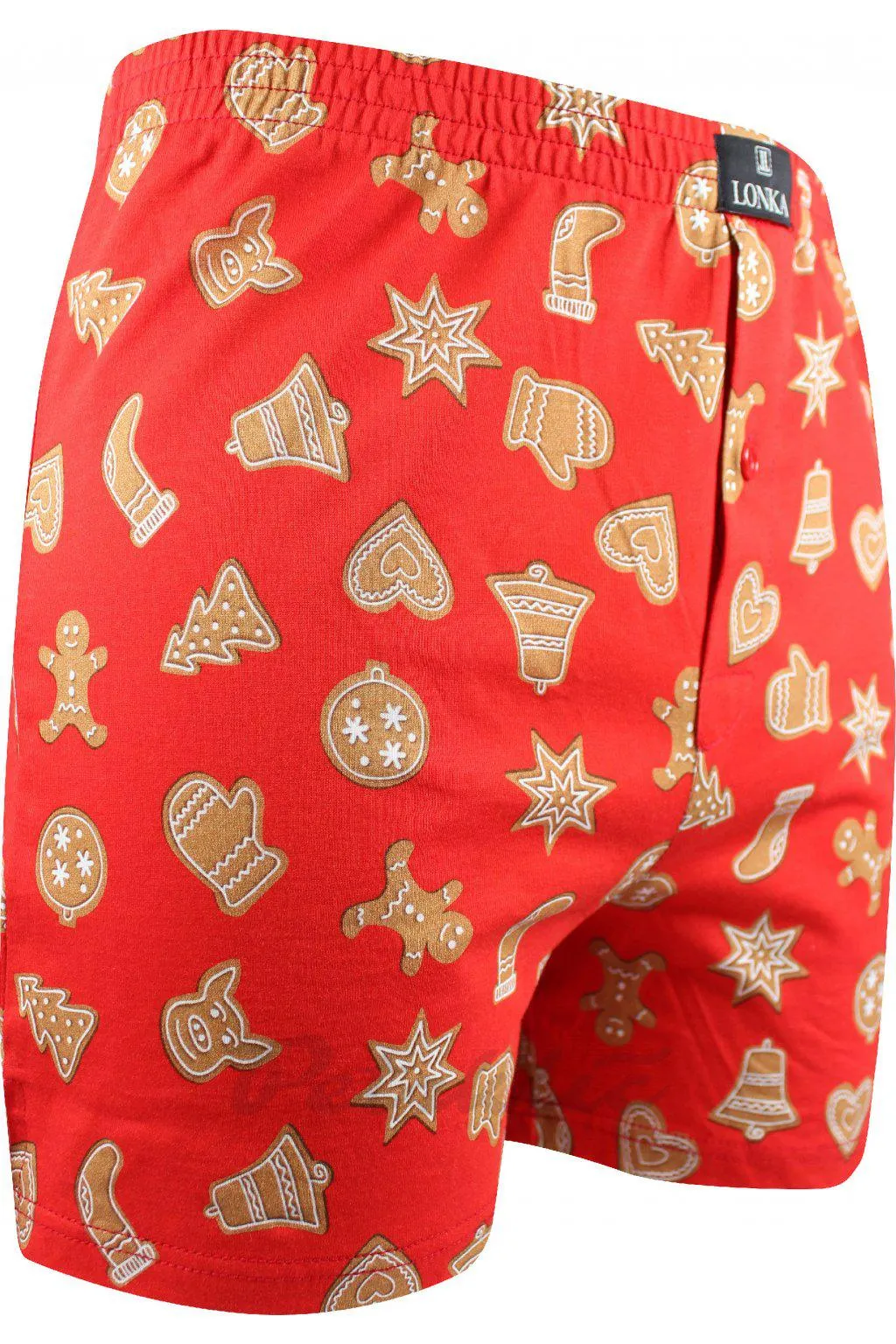 trenýrky Karlos VÁNOCE - PERNÍČKY/červená