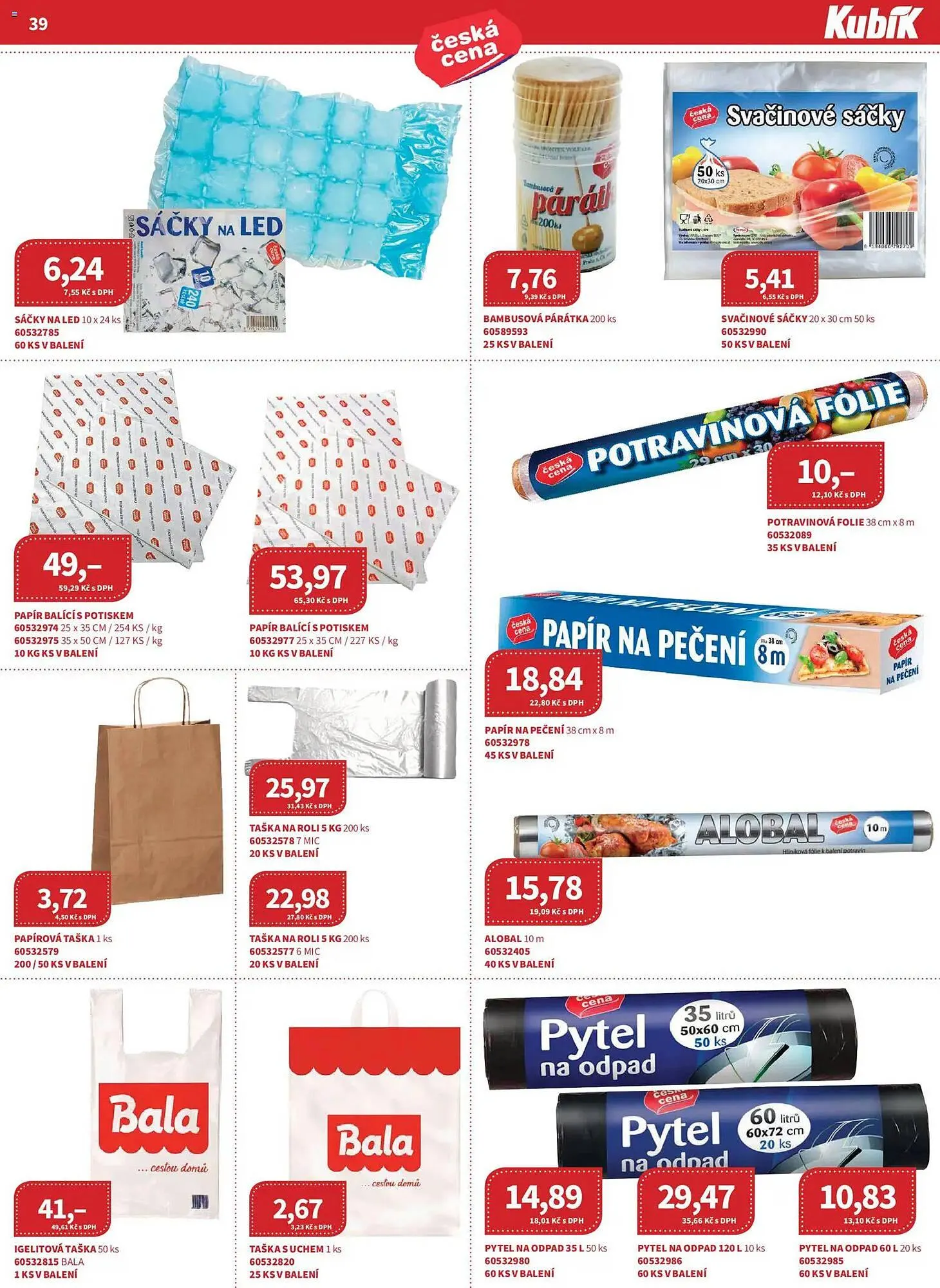 Kubík potraviny leták - 1. dubna 30. dubna 2026 - Page 39