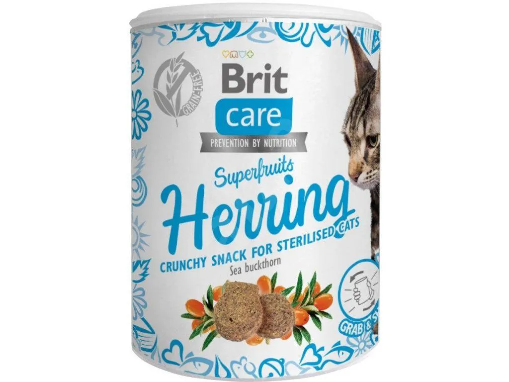 Brit Care Cat Snack Superfruits Herring 100 g