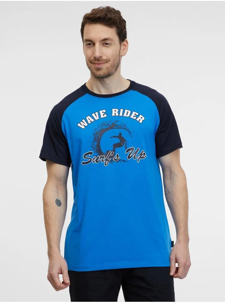 Černo-modré pánské tričko SAM 73 Esteban