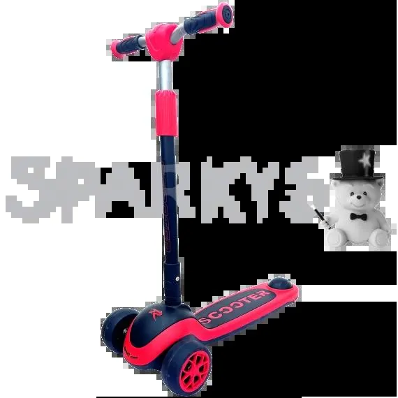 Dětská tříkolová koloběžka červená