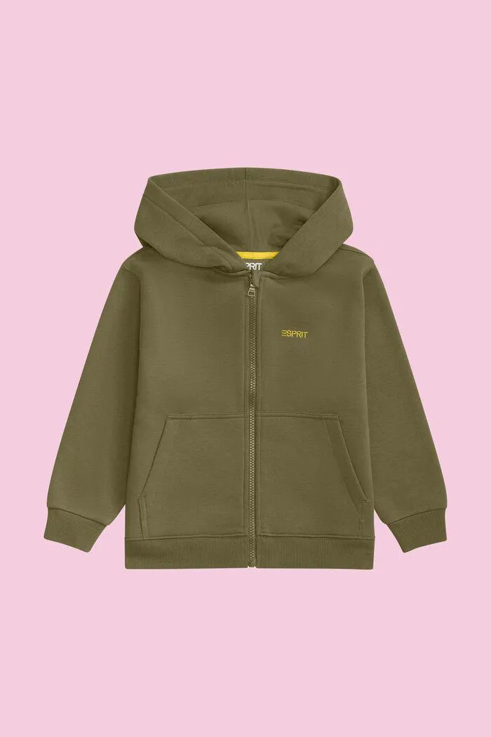 Sweat à capuche zippé orné du logo