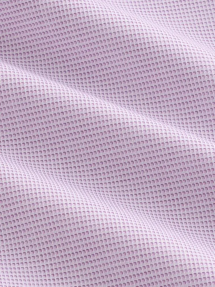 Světle fialová - Slim Fit - Elegantní košile Signature ze 100% bavlny s texturou