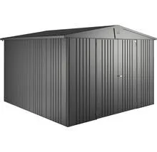 Plechový zahradní domek Biohort Europa 7 vel. 296 x 296 cm tmavě šedý metalický