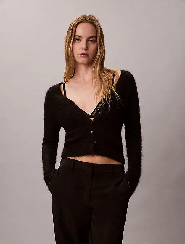 Alpaca Blend Cardigan Jumper