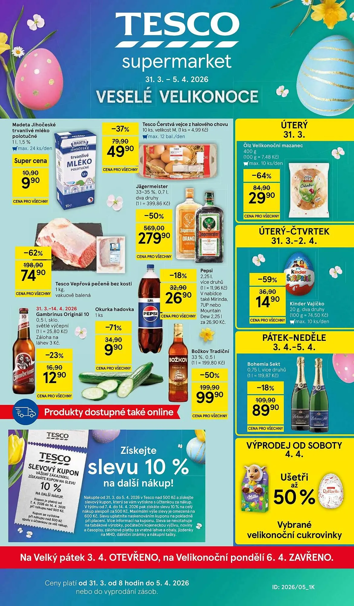Tesco leták - 31. března 5. dubna 2026 - Page 1