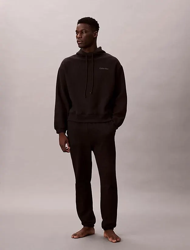 Quilted Fleece Lounge Hoodie