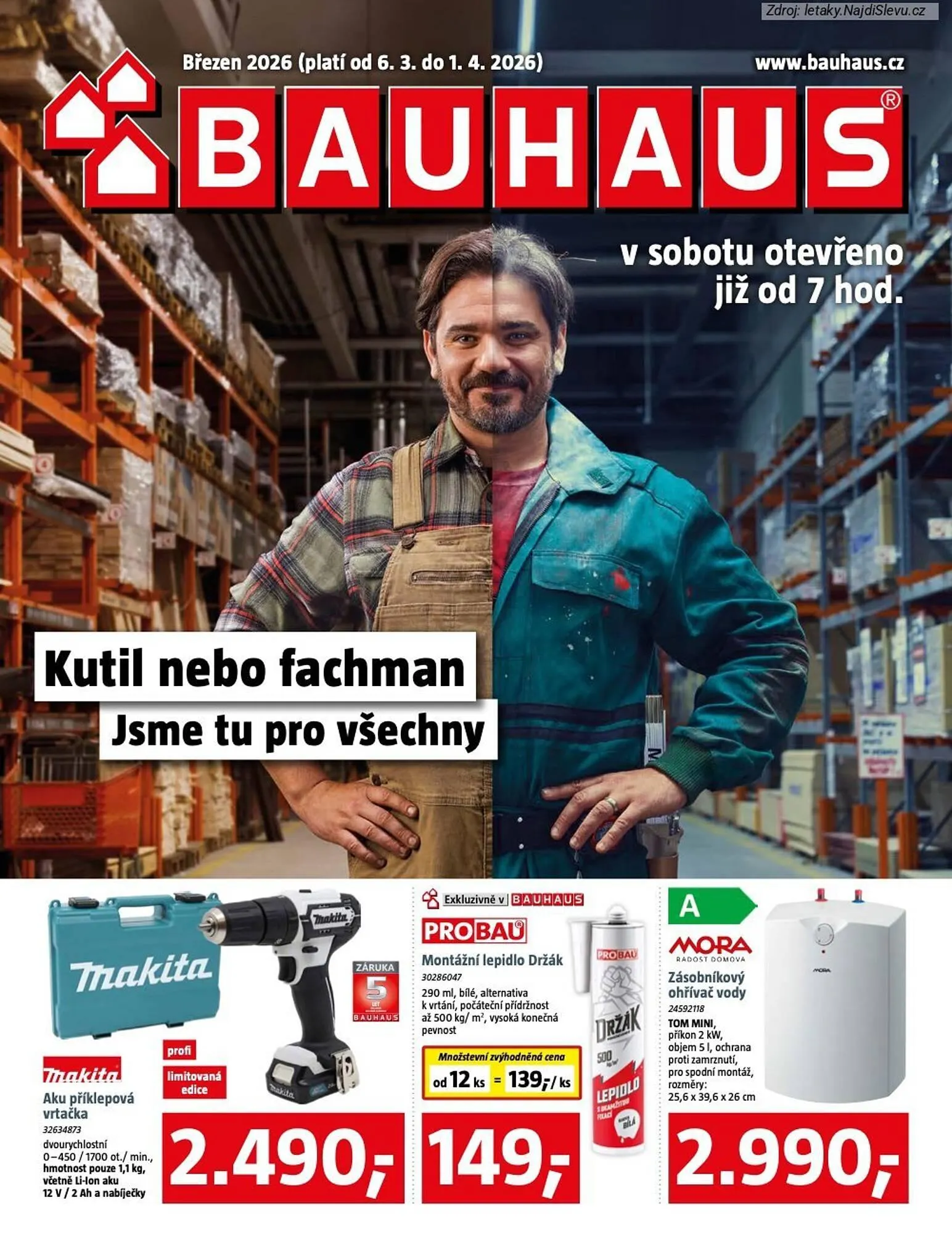 Bauhaus leták - 6. března 1. dubna 2026 - Page 1