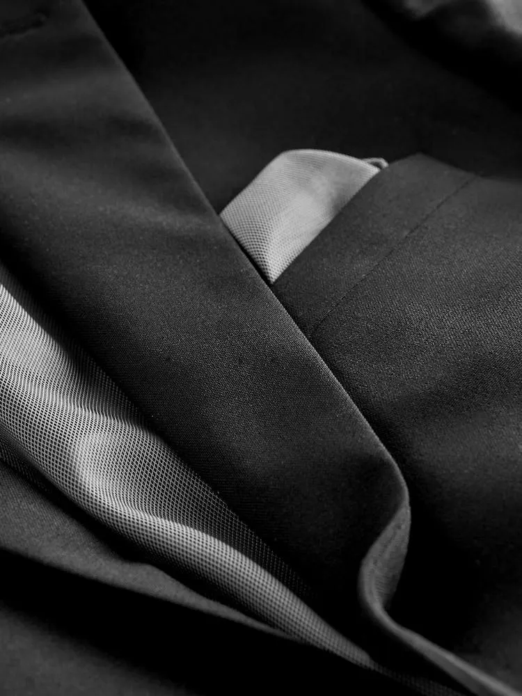 Černý - Klasicky padnoucí - Oblekové sako Essential