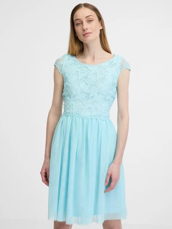 Světle modré dámské šaty ORSAY