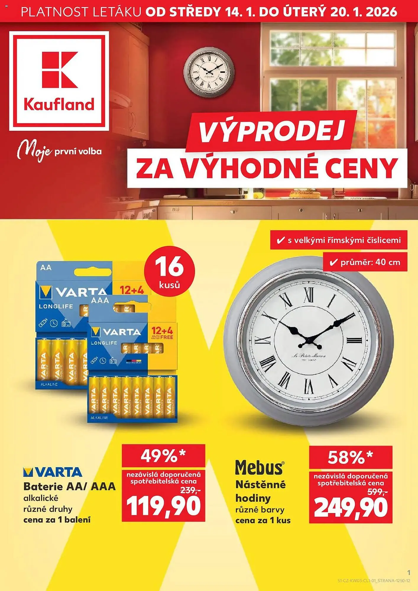 Kaufland leták - 14. ledna 20. ledna 2026 - Page 1
