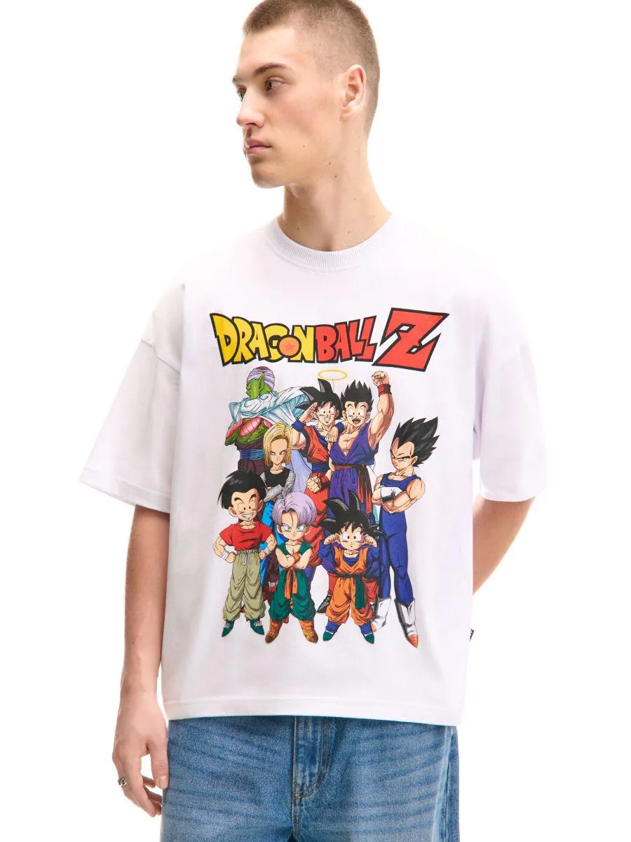Bílá tričko s potiskem Dragon Ball Z