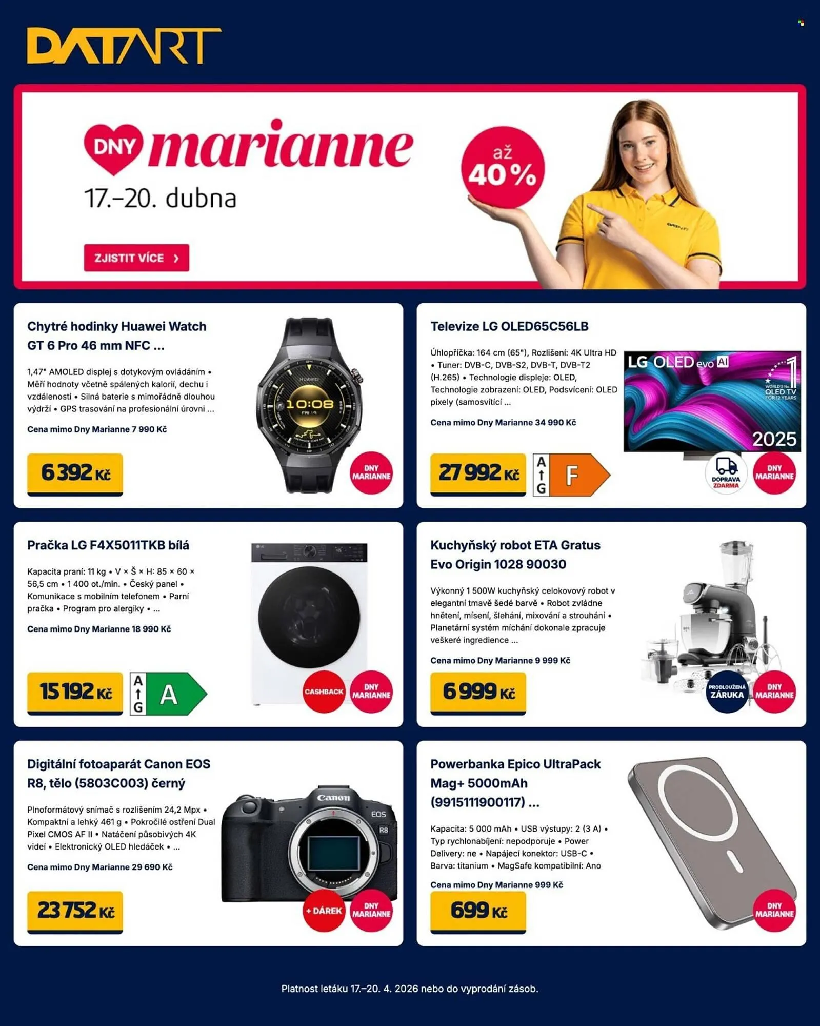 Datart leták - 17. dubna 20. dubna 2026 - Page 1