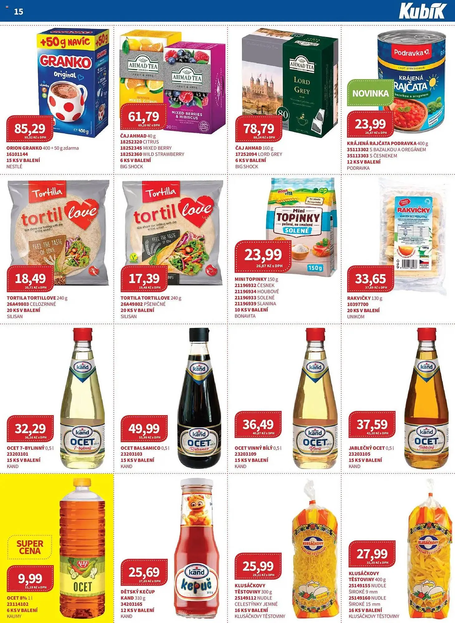 Kubík potraviny leták - 1. dubna 30. dubna 2026 - Page 15