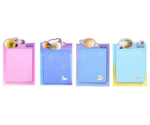 Bloček samolepicí 7,5x11 cm, 50 stran - Zodiac