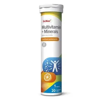 Dr. Max Multivitamin s minerály pomeranč 20 šumivých tablet