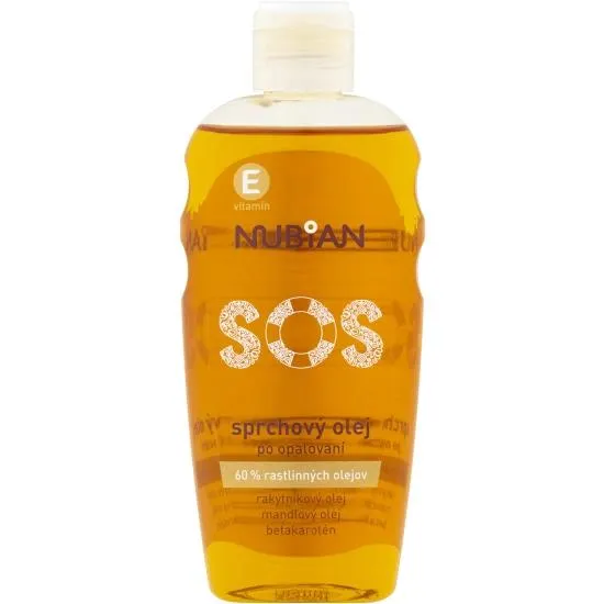 Nubian SOS sprchový olej po opalování, 200 ml