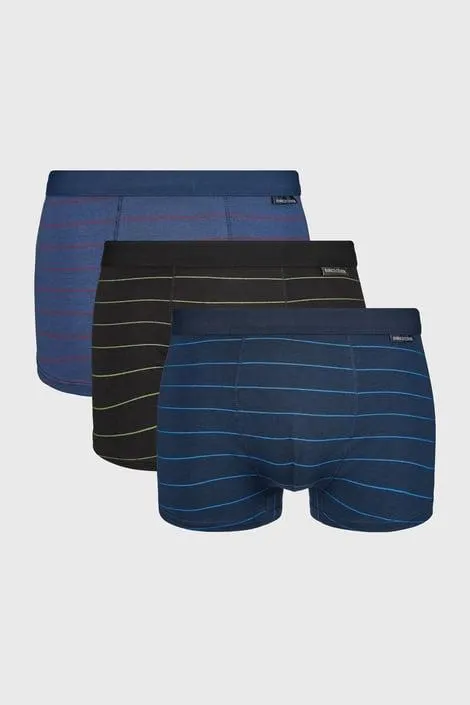 3PACK Boxerky Hanson - modročerná