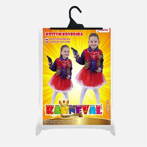 Dětský kostým kovbojka (M)