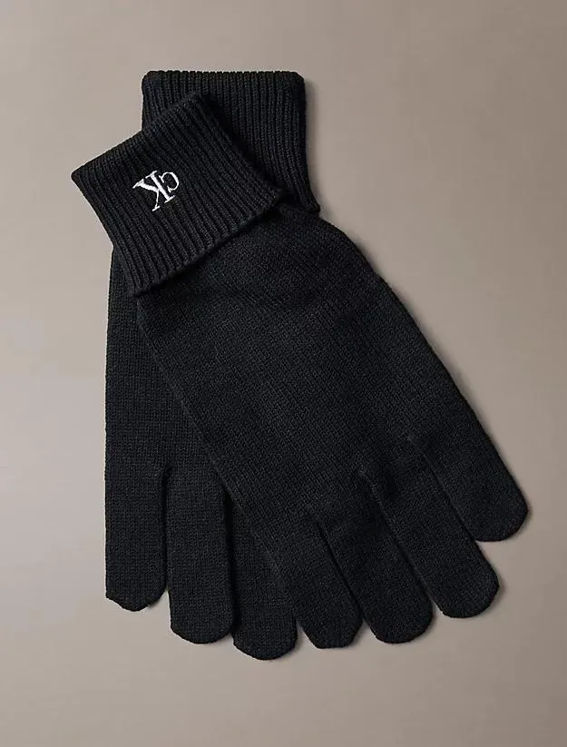 Knit Signature Logo Touchscreen Gloves