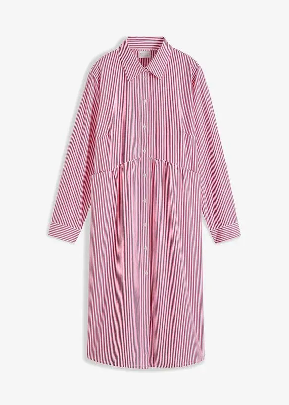 Košilové šaty z čisté bavlny