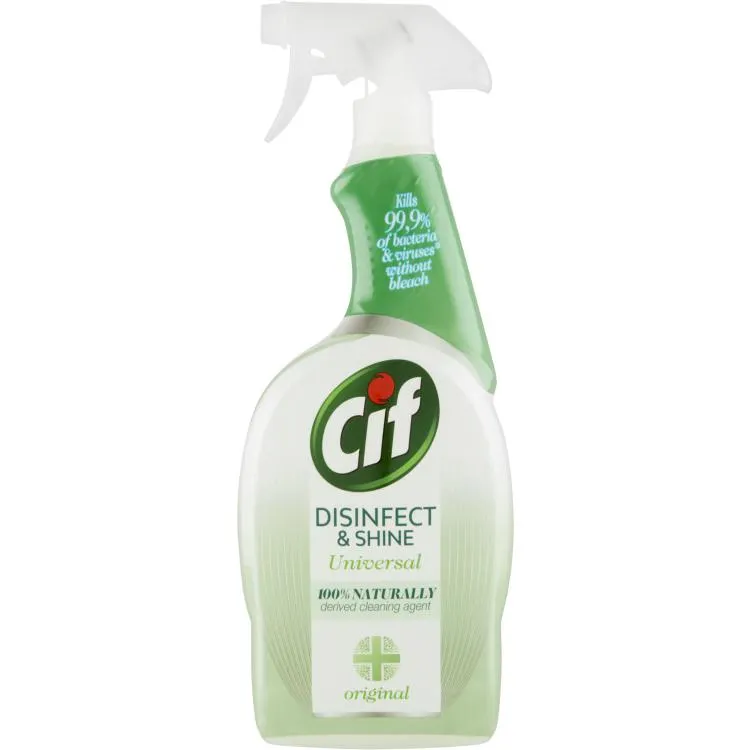 Cif dezinfekční prostředek Disinfect & Shine univerzální, 750 ml