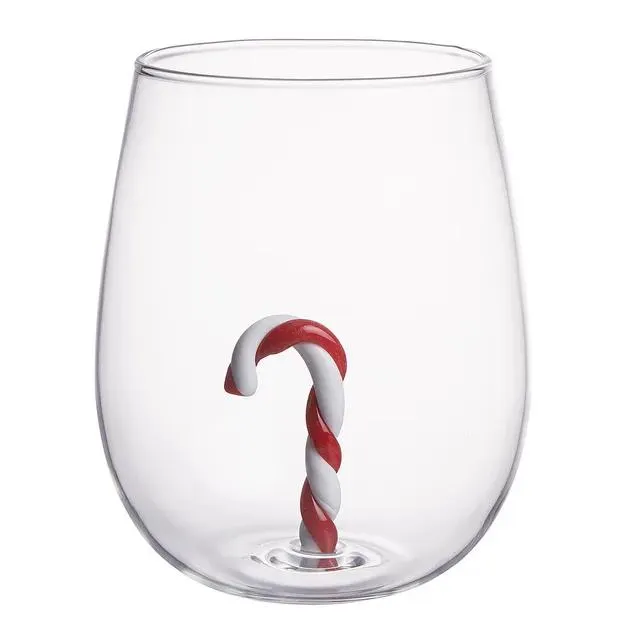 MERRY & JOY Sklenice "Candy Cane" 450 ml