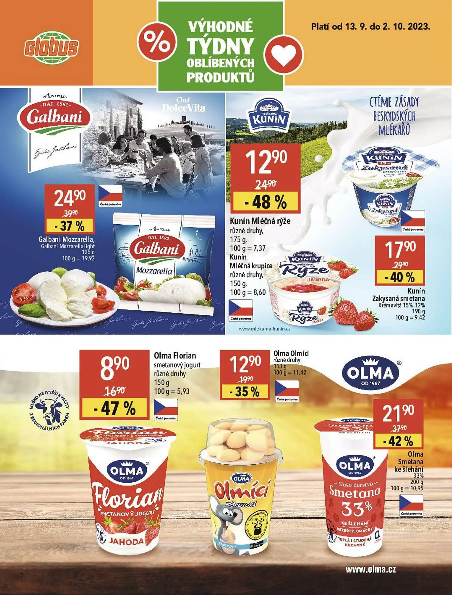 Globus leták - 13. září 2. října 2023 - Page 2