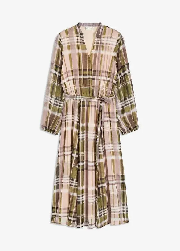 Šifónové šaty s vázačkou