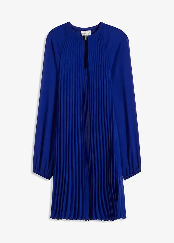 Minišaty s plisováním, z jemného šifonu