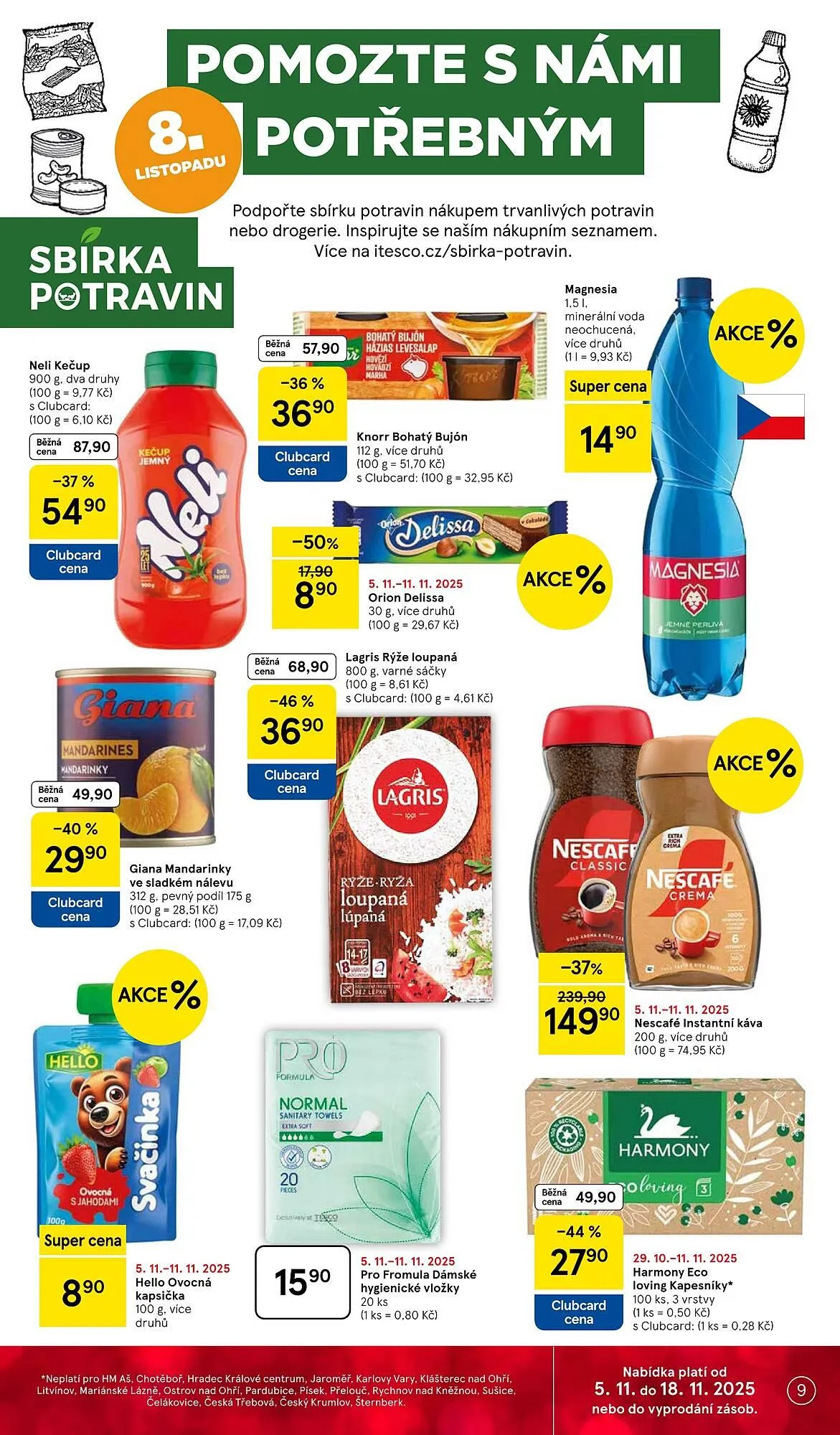 Tesco leták - 5. listopadu 11. listopadu 2025 - Page 9