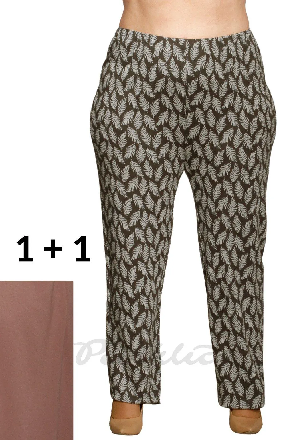 1 + 1 volnočasové úpletové kalhoty Cleopatra 2409