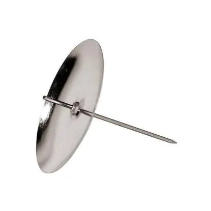 Bodec na svíčku, kovový stříbrný 1 ks, 50 mm