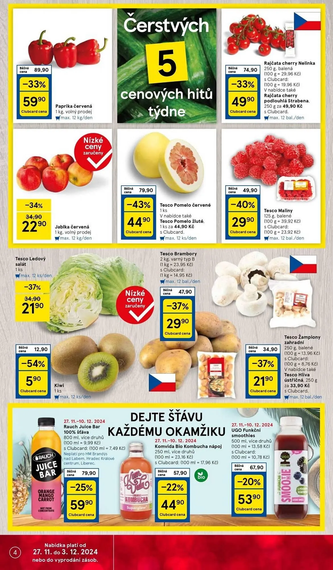Tesco leták - 27. listopadu 3. prosince 2024 - Page 4
