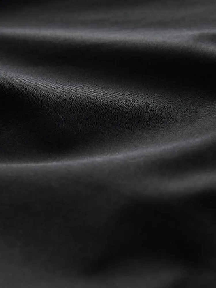 Černý - Sada 2 vypasovaných strečových košil s dlouhým rukávem