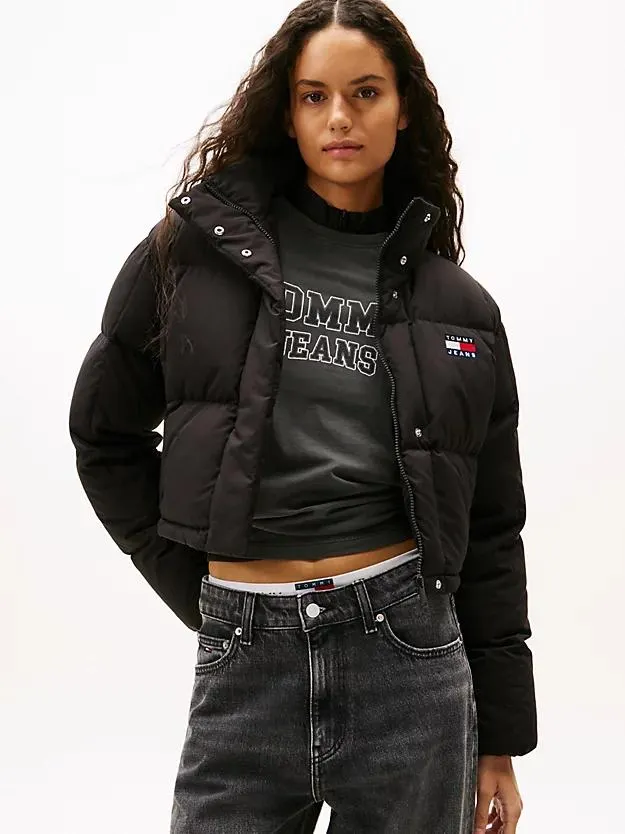 Down Cropped Alaska Puffer Jacket
